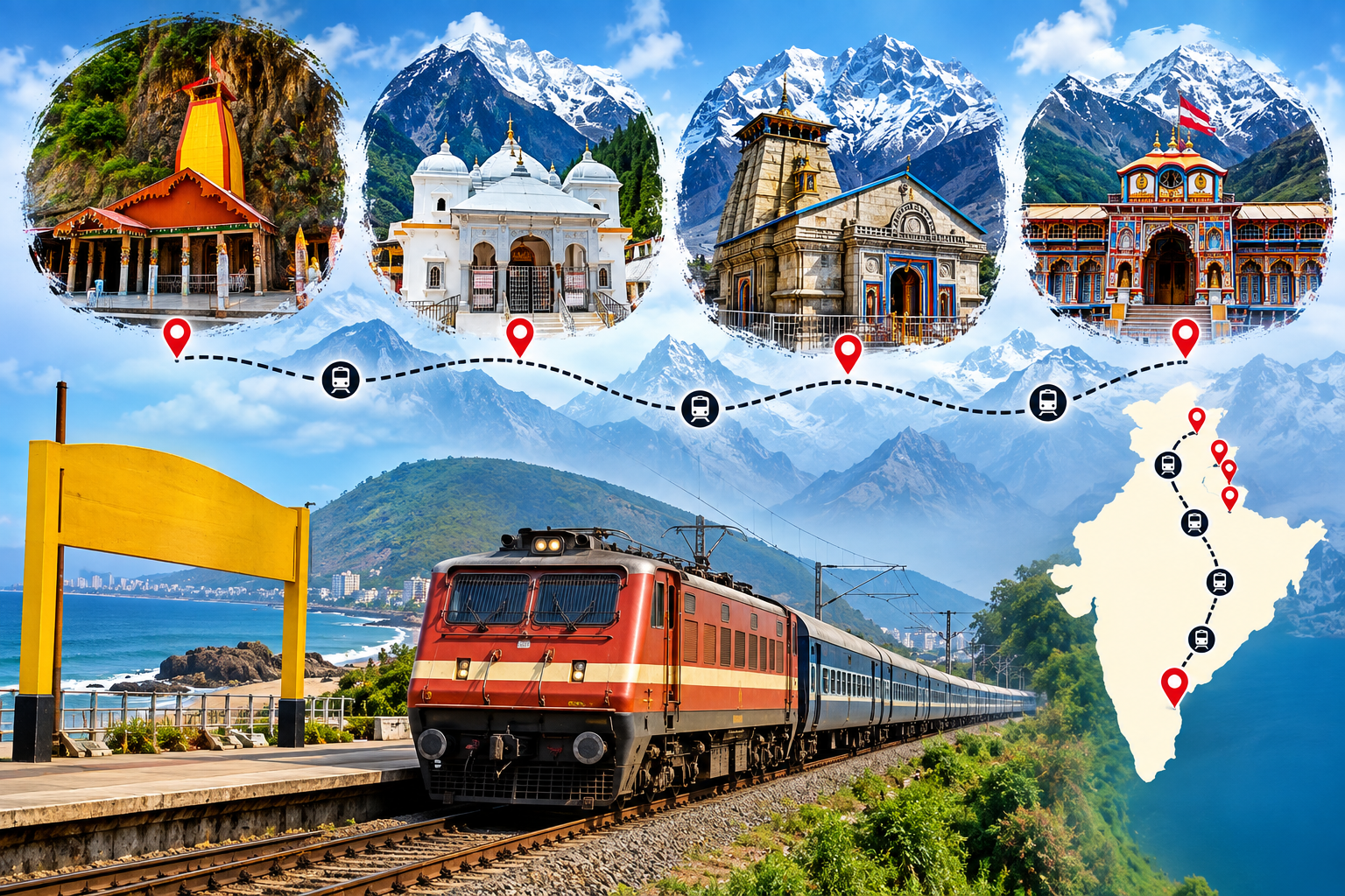Vijayawada to Char Dham Yatra Tour Guide Package | Custom Char Dham Tours